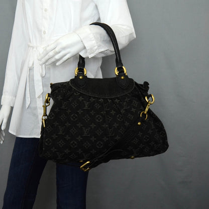 Louis Vuitton Denim Neo Cabby MM Black 2 of 8