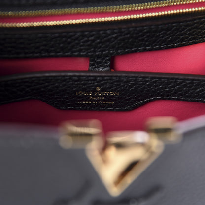 Louis Vuitton Taurillon Capucines BB Black 9 of 10