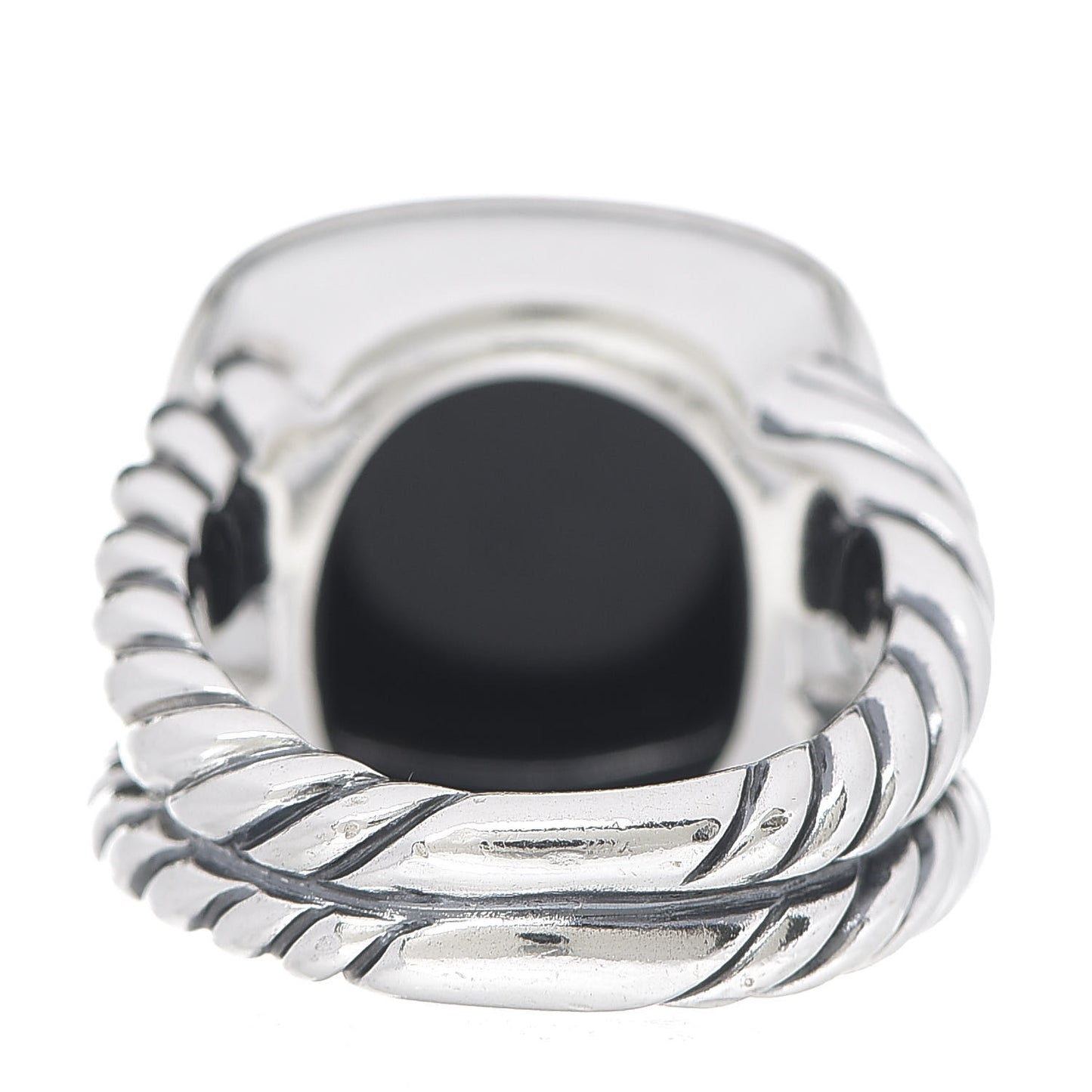 Sterling Silver Black Onyx 14mm Albion Ring 53 6.25
