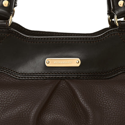 Burberry Bridle Calfskin Hepburn Satchel Brown 9 of 12