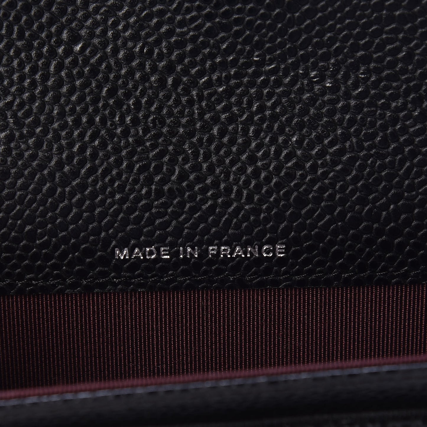 Caviar Quilted Flap Card Holder Wallet Black