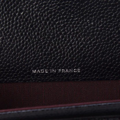 Chanel Caviar Quilted Flap Card Holder Wallet Black 7 of 9