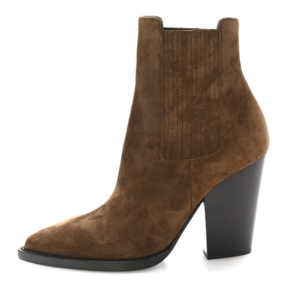 Saint Laurent Suede Theo 95 Chelsea Boots 37.5 Land 1 of 10