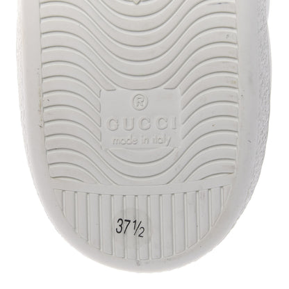 Gucci Calfskin Crocodile Web Ace Sneakers 37.5 White Green 8 of 8