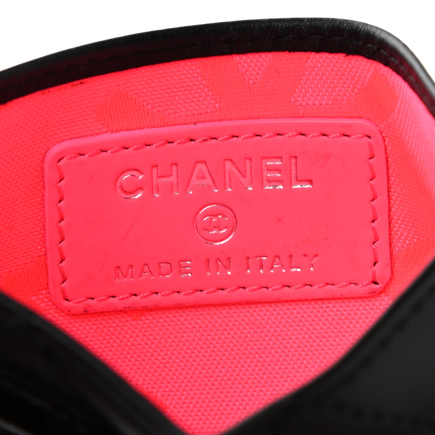 Chanel Calfskin Quilted Cambon Card Holder Black 6 of 9