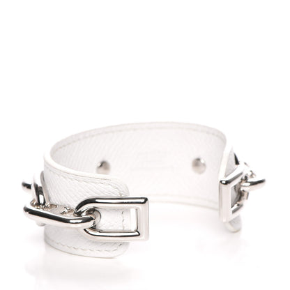 Hermes Epsom Chaine D'Ancre Bracelet M White 3 of 6