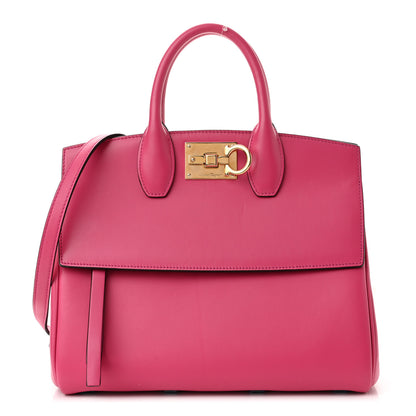 Salvatore Ferragamo Calfskin Medium Studio Bag Hot Pink 1 of 7