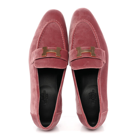 Velvet Womens Paris Loafers 38.5 Bois de Rose