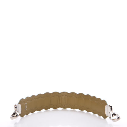 Fendi Vitello Dolce Scalloped Spike Studded Mini Strap You White Camaleonte Coral Pink 2 of 5