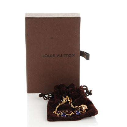 Louis Vuitton Swarovski Gamble Bracelet Azur Gold 6 of 6