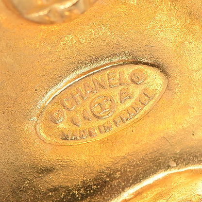 Chanel CC Clip On Earrings Gold 4 of 4