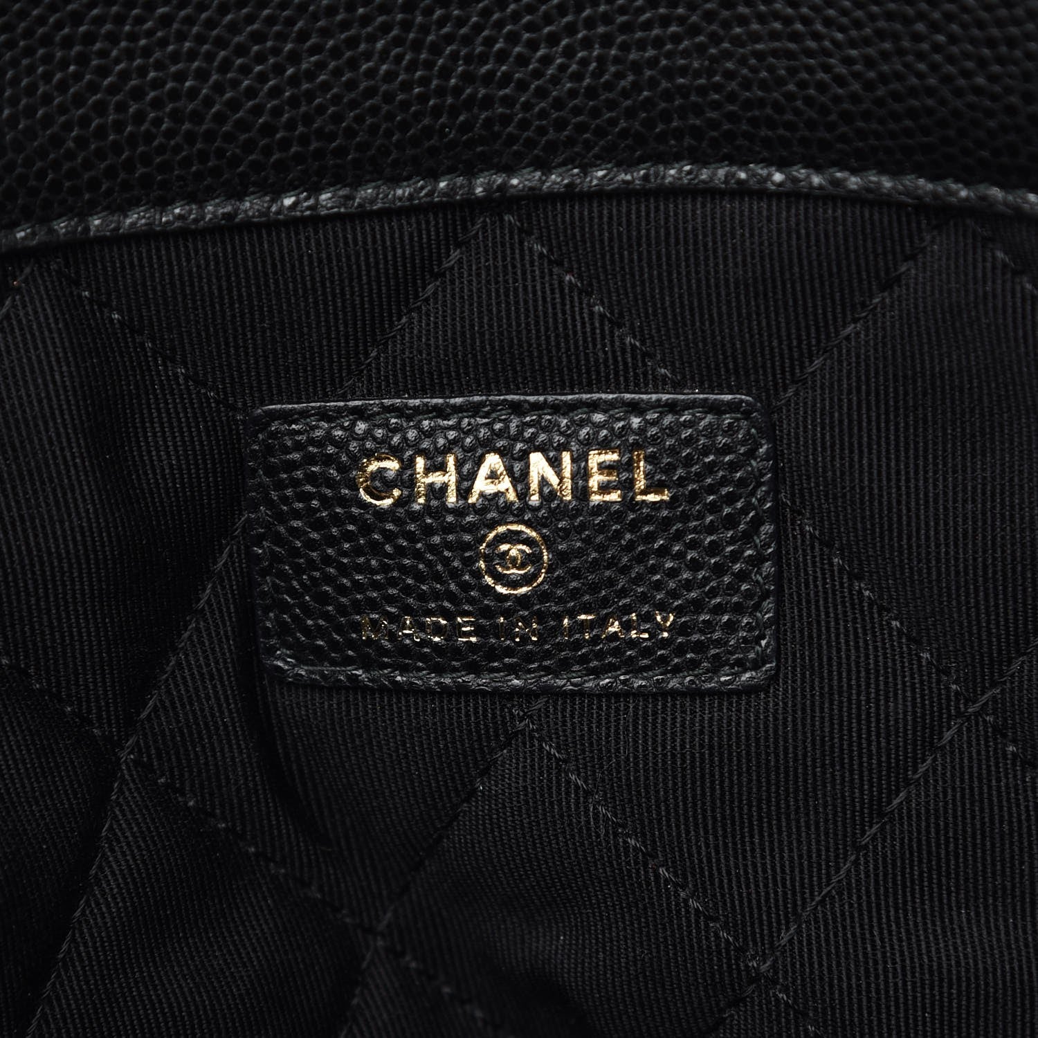 Chanel Caviar Quilted Medium Golden Class Pouch Black 6 of 7