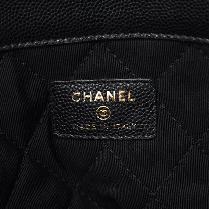 Chanel Caviar Quilted Medium Golden Class Pouch Black 6 of 7