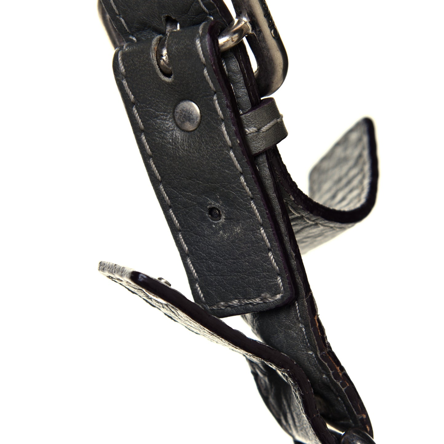 Calfskin Paddington Hobo Grey