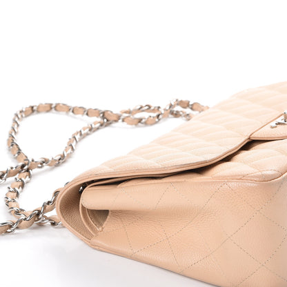 Chanel Caviar Quilted Jumbo Double Flap Beige Clair 12 of 13