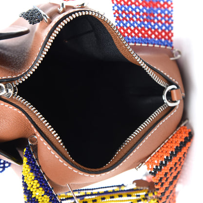 Loewe Calfskin Mini Knot On My Planet Elephant Crossbody Bag Tan Multi 5 of 10