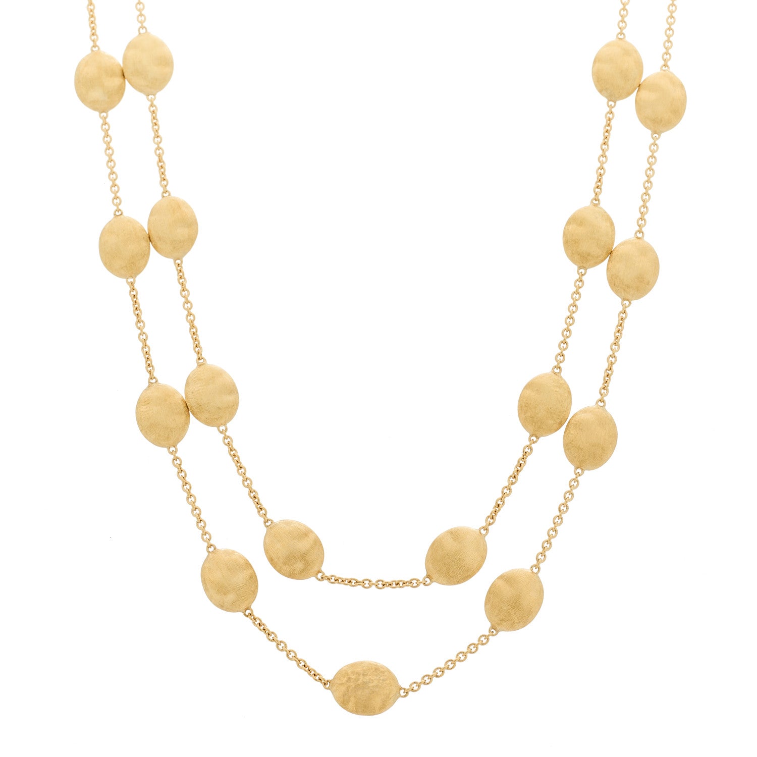 Marco Bicego 18K Yellow Gold Siviglia Long Necklace 1 of 5