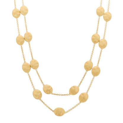 Marco Bicego 18K Yellow Gold Siviglia Long Necklace 1 of 5