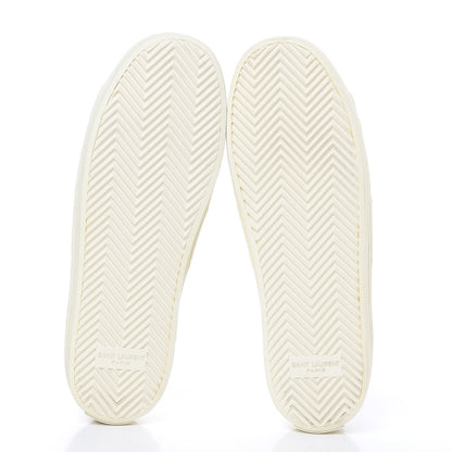 Saint Laurent Calfskin Court Sneakers 39 Off White 5 of 8