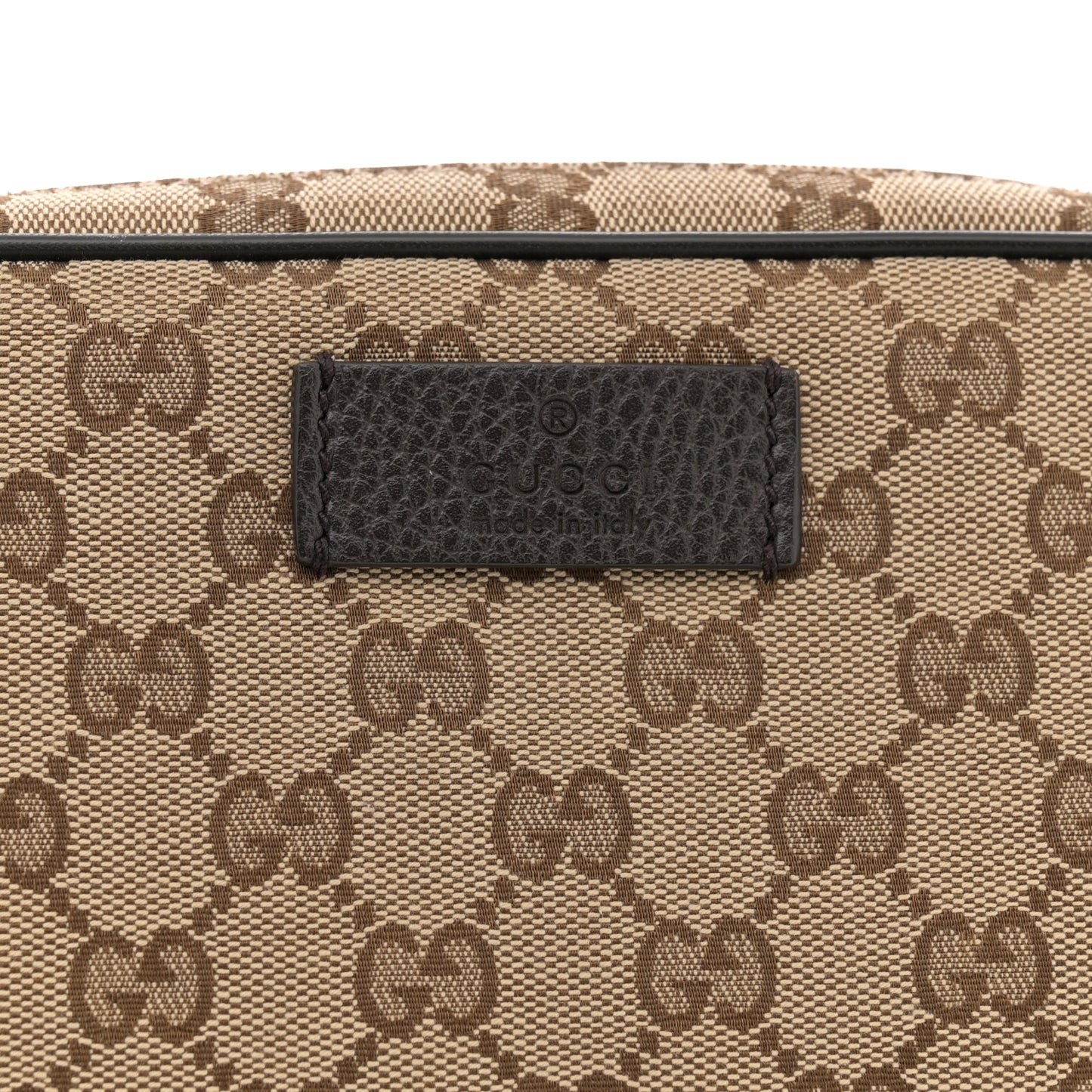 Monogram Dollar Calfskin Belt Bag Beige Ebony Testa di Moro Marrone Scuro
