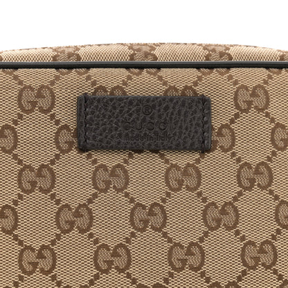 Gucci Monogram Dollar Calfskin Belt Bag Beige Ebony Testa di Moro Marrone Scuro 8 of 10