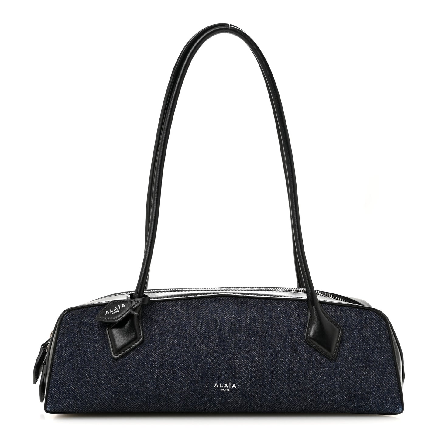 Denim Calfskin Medium Le Teckel Bag Bleu Denim