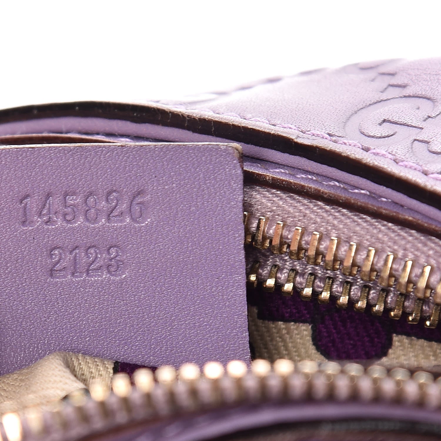 Gucci Guccissima Creole Hobo Purple 9 of 10