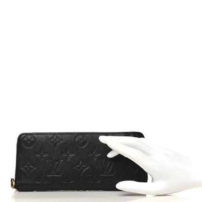 Louis Vuitton Empreinte Clemence Wallet Black 2 of 7