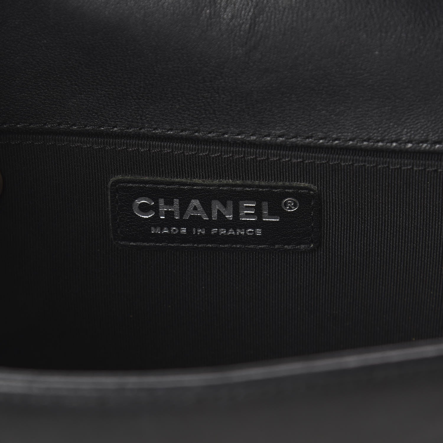 Chanel Lambskin Quilted Medium Boy Flap Black 5 of 9