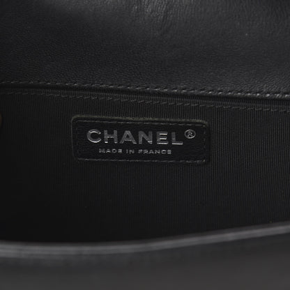 Chanel Lambskin Quilted Medium Boy Flap Black 5 of 9
