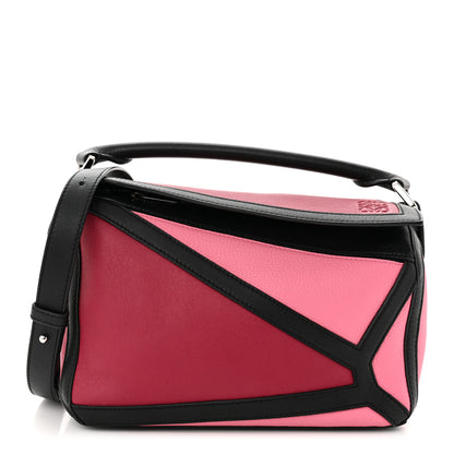 Loewe Calfskin Small Graphic Puzzle Bag Raspberry Wild Rose 1 of 9
