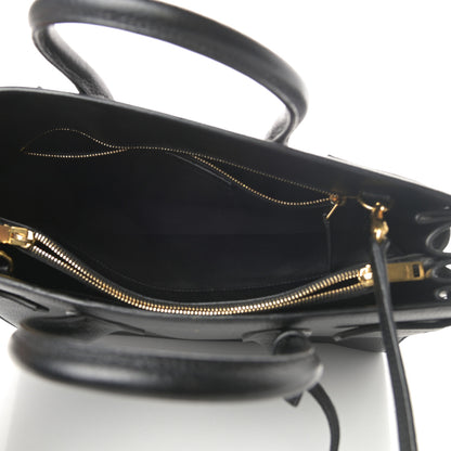 Saint Laurent Grained Calfskin Small Sac De Jour Black 5 of 14