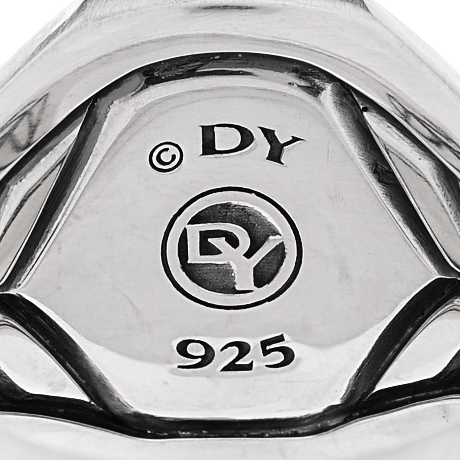 David Yurman Sterling Silver Black Diamond 18mm Streamline Signet Ring 62 10 4 of 4
