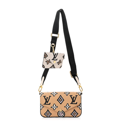 Louis Vuitton Monogram Wild At Heart Felicie Strap & Go Arizona Creme 1 of 9