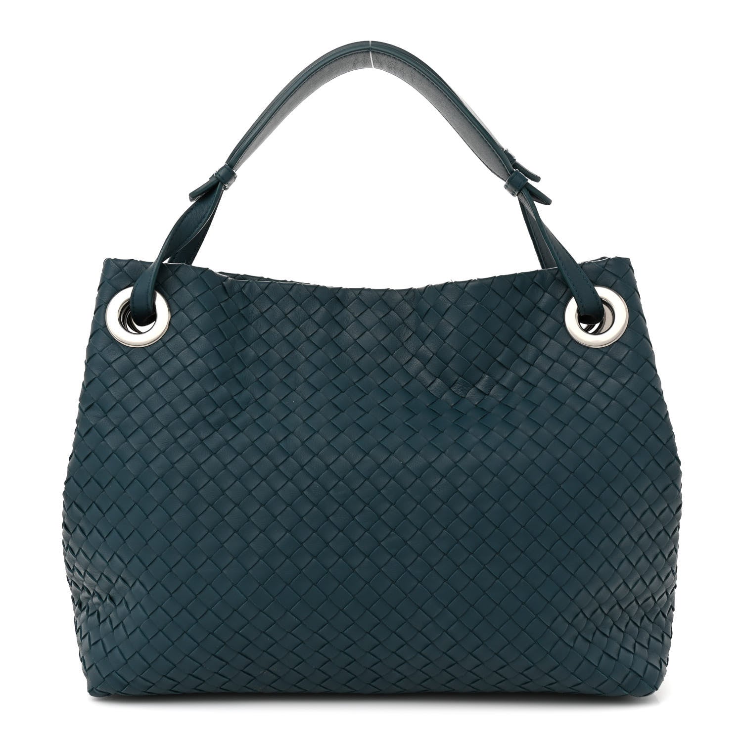 Bottega Veneta Nappa Intrecciato Medium Garda Bag Teal 1 of 14