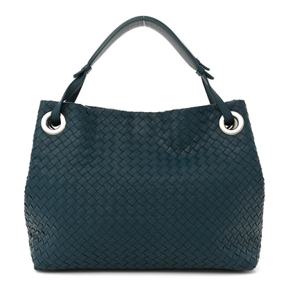 Bottega Veneta Nappa Intrecciato Medium Garda Bag Teal 1 of 14