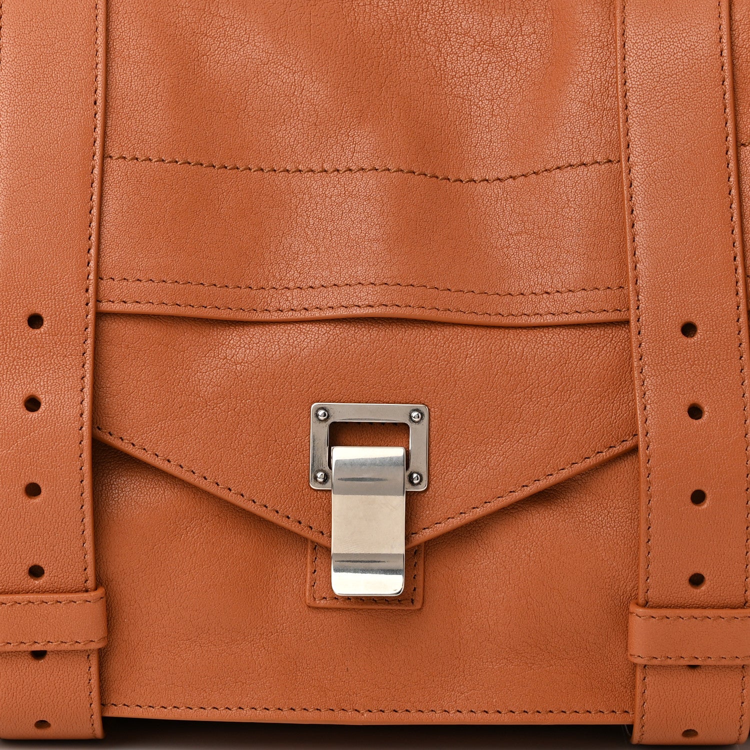 Proenza Schouler Lambskin Medium PS1 Satchel Saddle 9 of 12