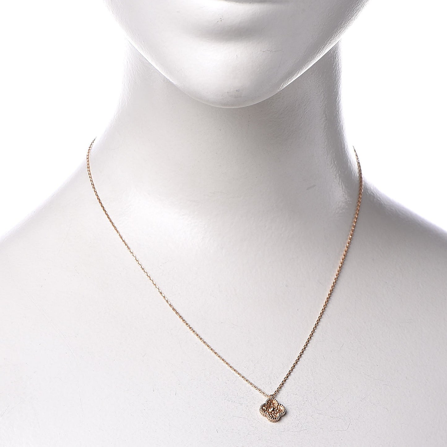 18K Rose Gold Sweet Alhambra Pendant Necklace