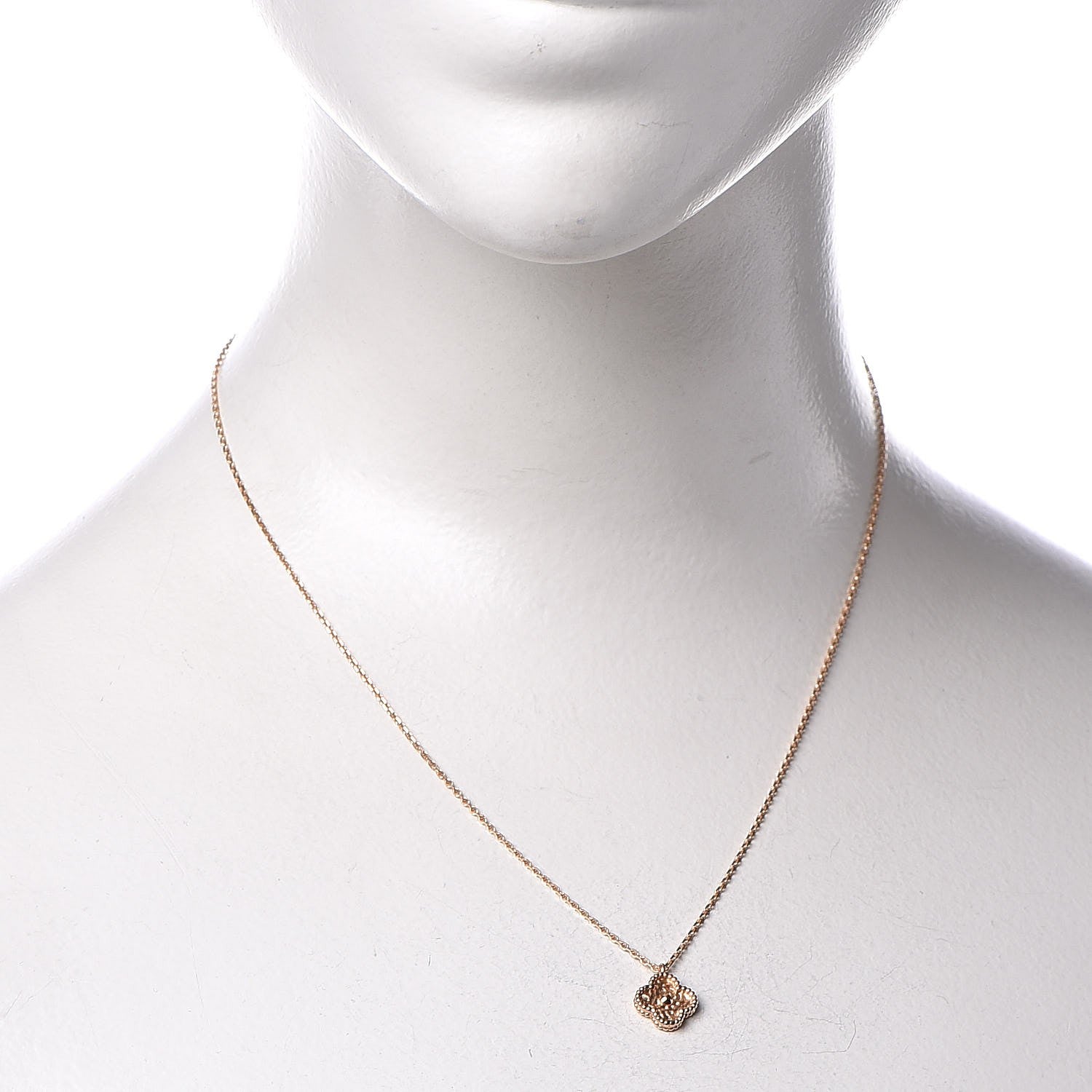 Van Cleef & Arpels 18K Rose Gold Sweet Alhambra Pendant Necklace 2 of 6