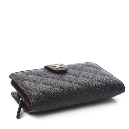 Chanel Caviar Quilted Zipped Pocket Wallet Black 4 of 9
