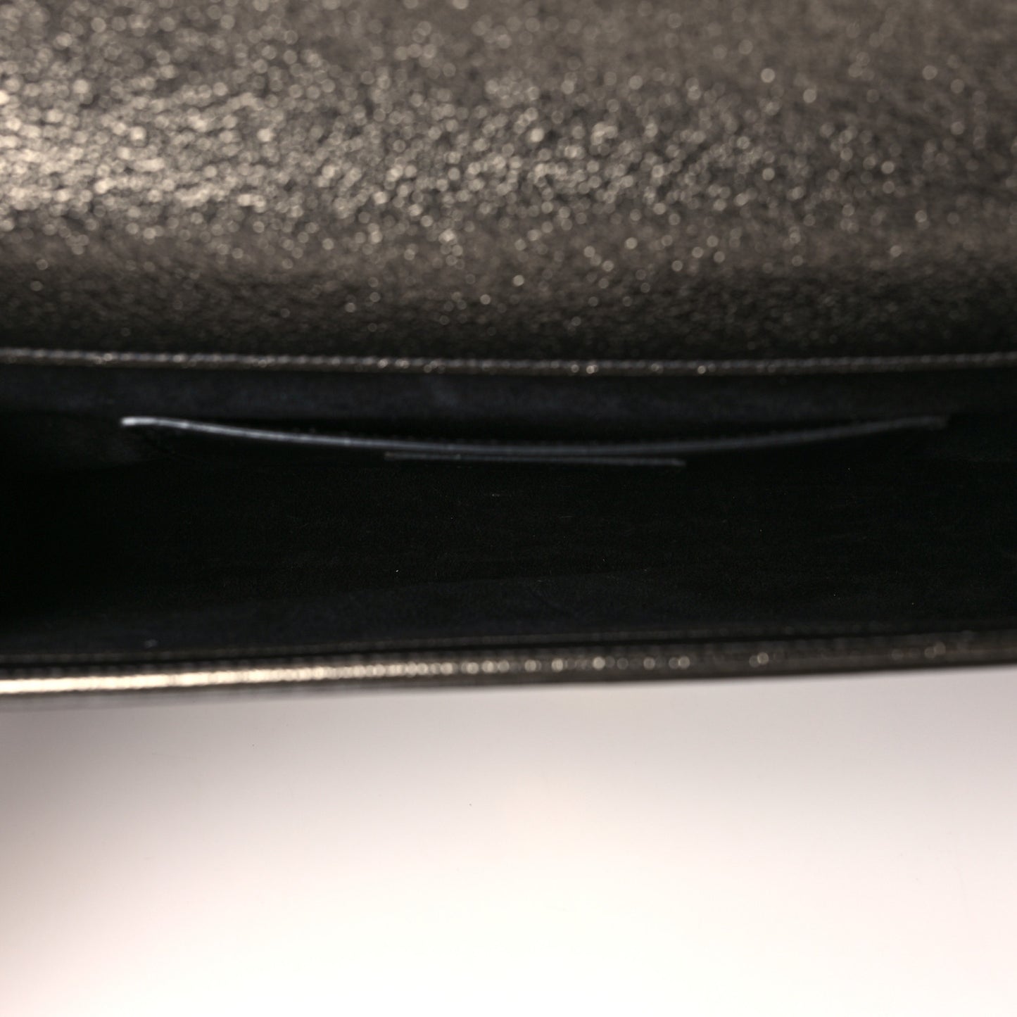 Metallic Textured Calfskin Classic Monogram Cassandre Clutch Bronze