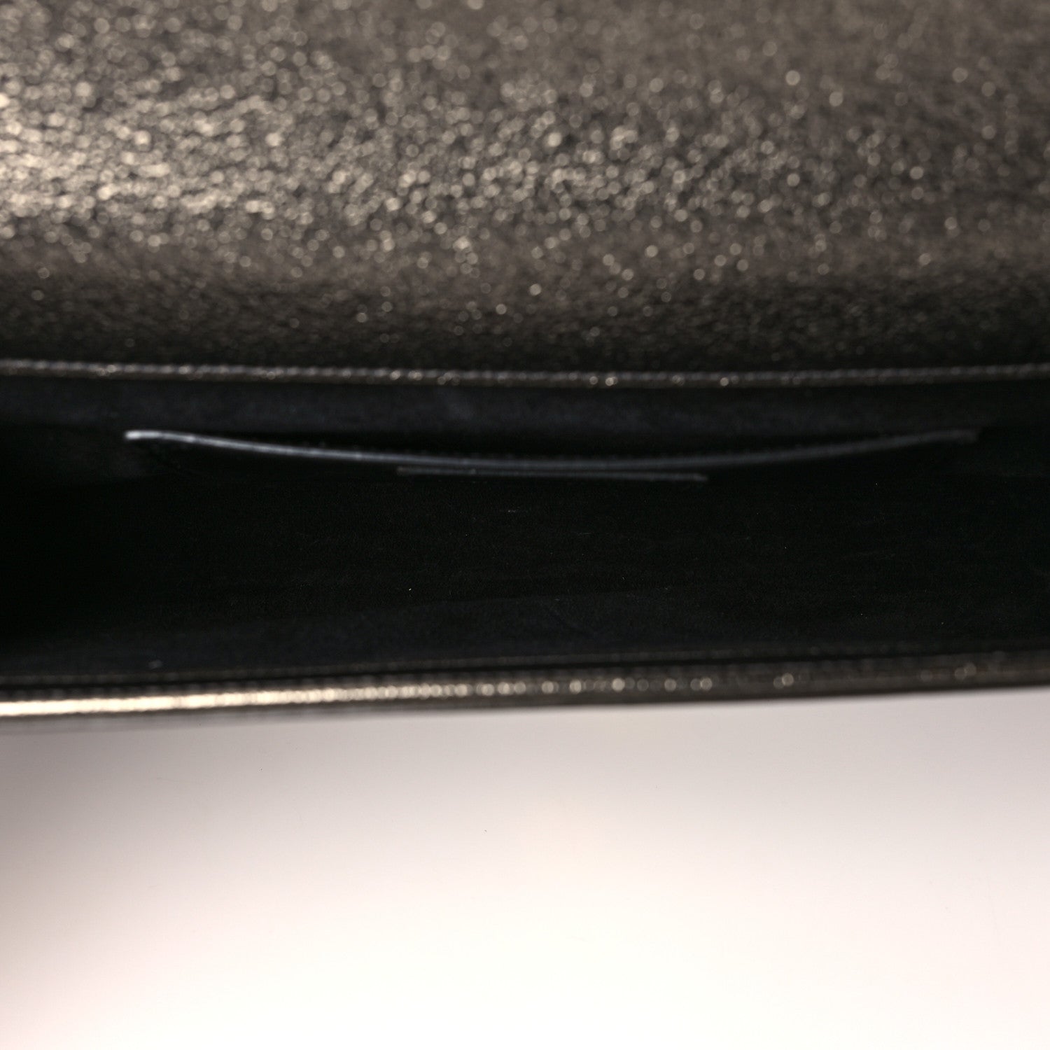 Saint Laurent Metallic Textured Calfskin Classic Monogram Cassandre Clutch Bronze 5 of 8