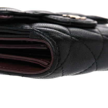 Chanel Caviar Quilted Compact Flap Wallet Black 10 of 11