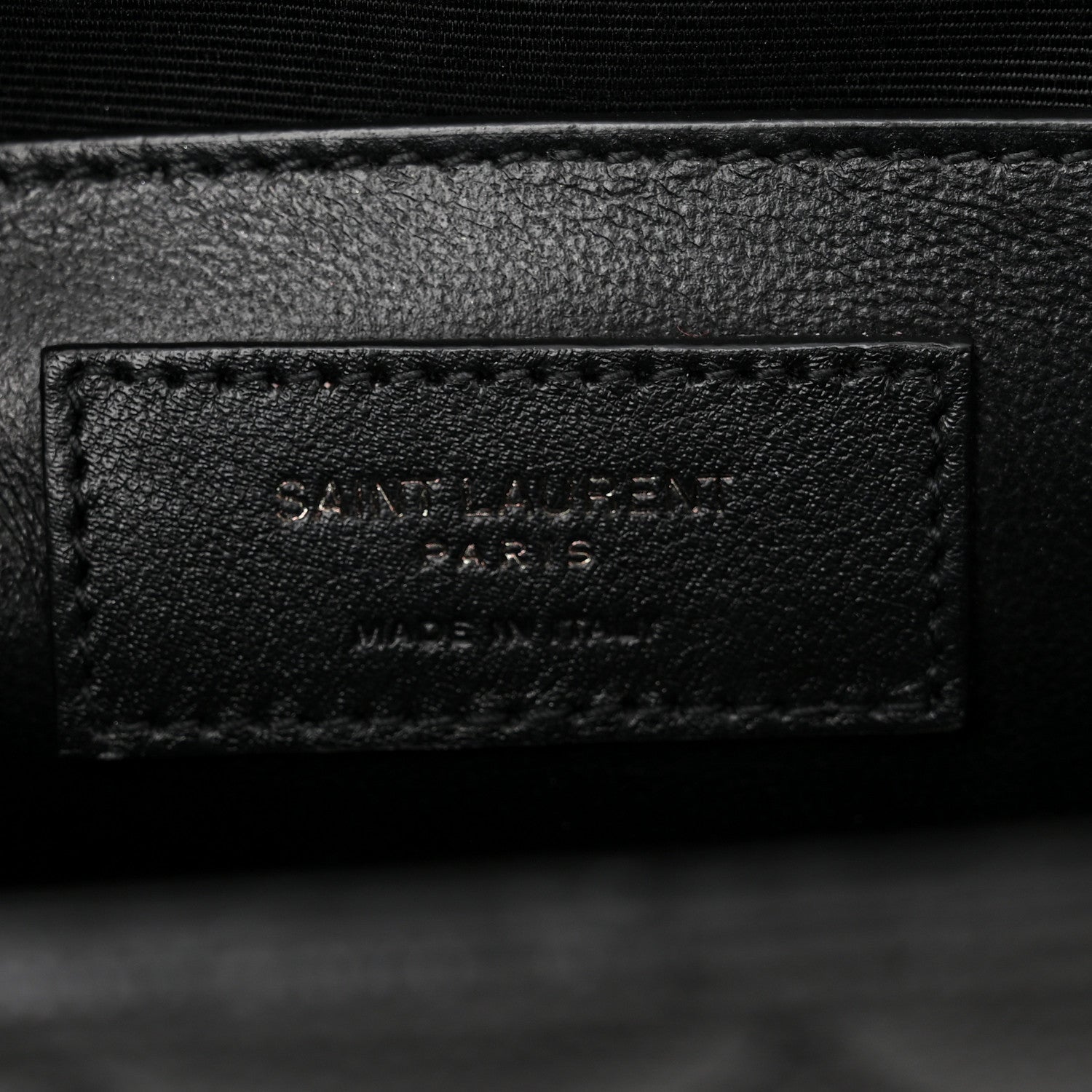 Saint Laurent Grain De Poudre Textured Mixed Matelasse Triquilt Medium Monogram Satchel Black 6 of 10