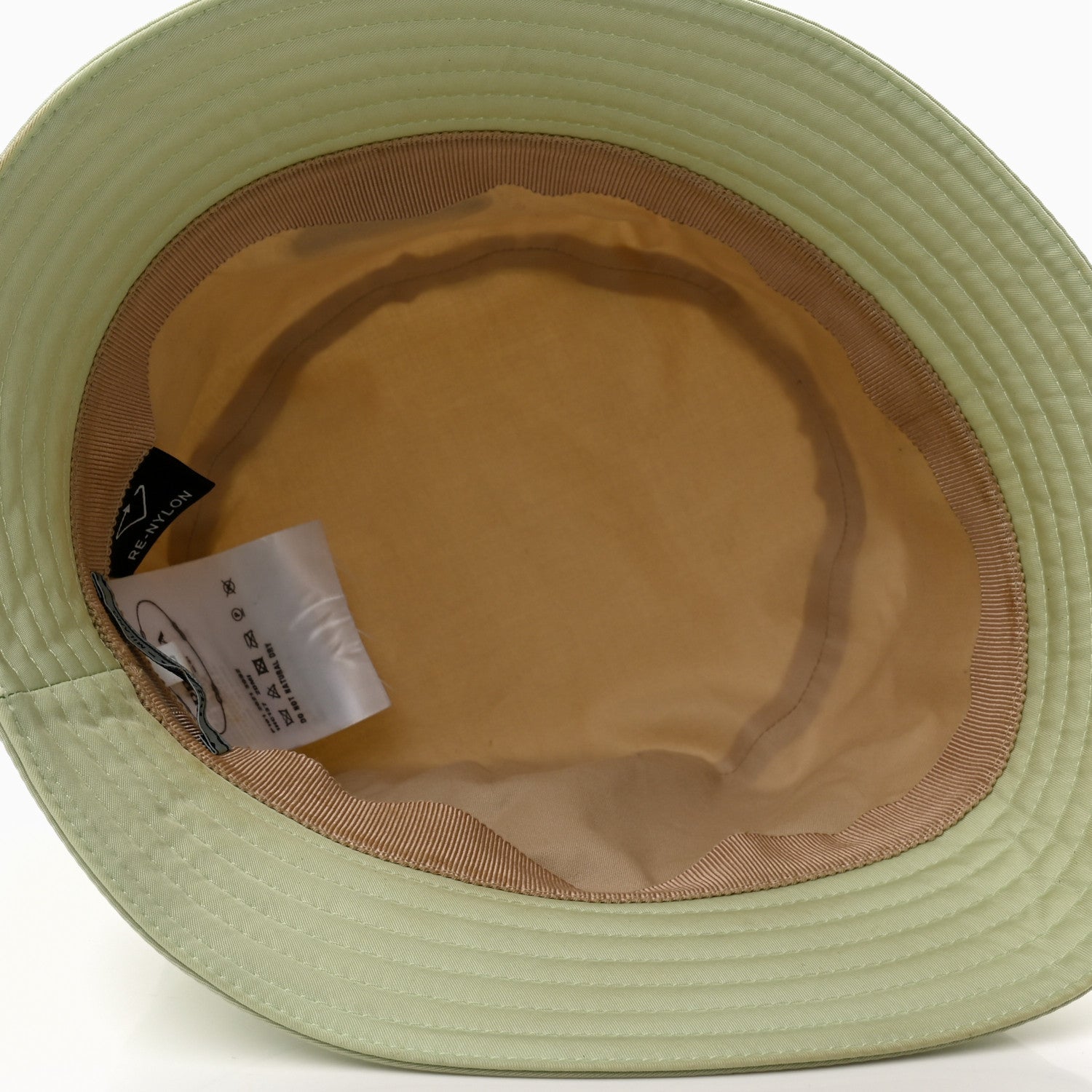 Prada Re-Nylon Metal Triangle Logo Womens Bucket Hat L Acqua 7 of 10