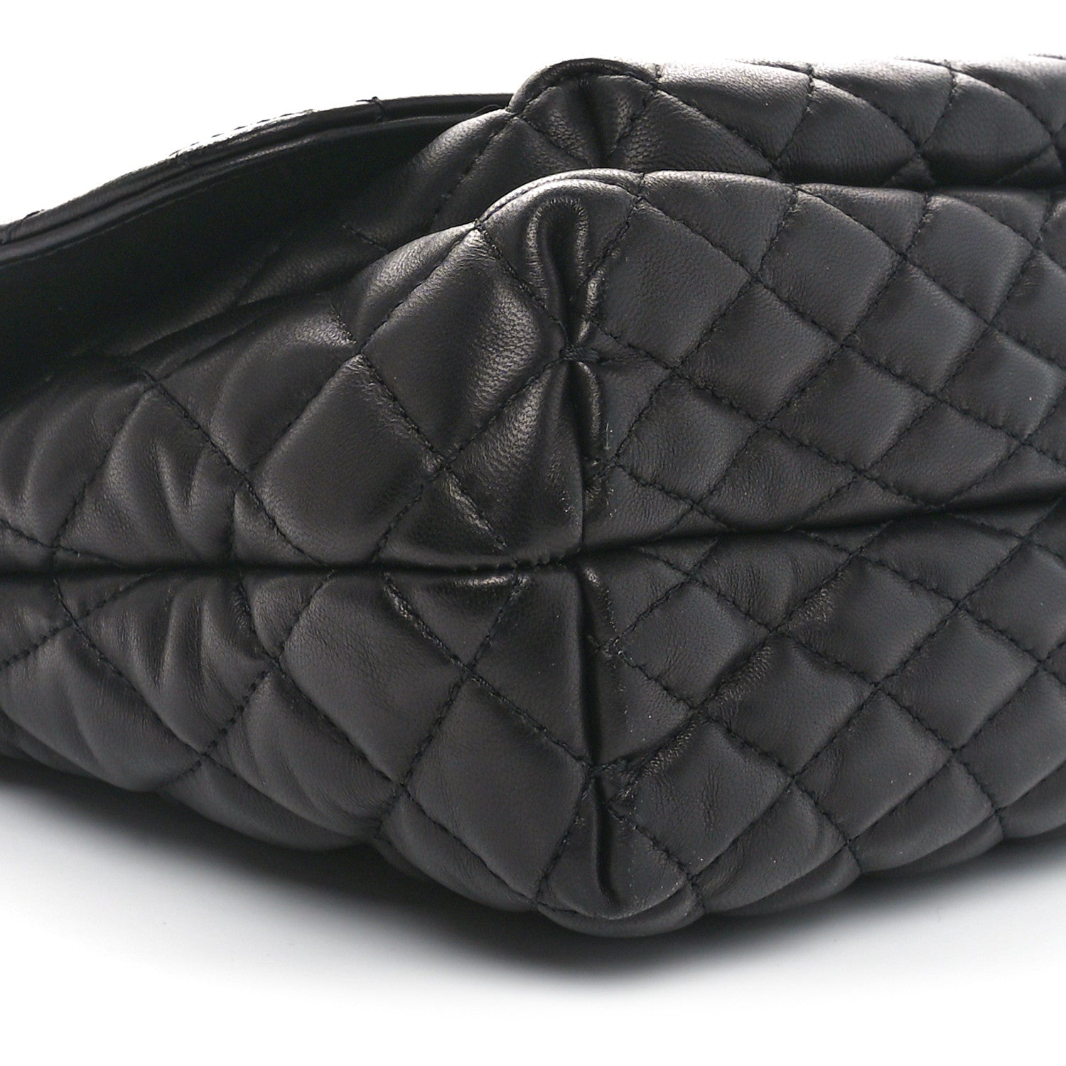 Lanvin Calfskin Matelasse Medium Happy Shoulder Bag Black 8 of 9