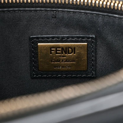 Fendi Vitello Dolce Chain Tail Gold Edition Medium By The Way Boston Bag Black 6 of 10