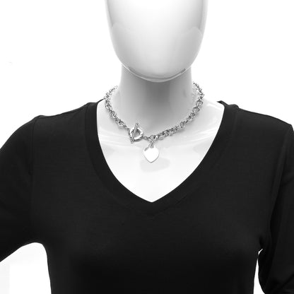 Tiffany Sterling Silver Heart Tag Toggle Necklace 2 of 4
