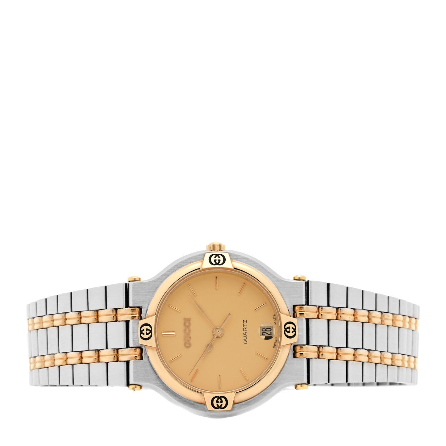 Stainless Steel 32mm 9000M Quartz Watch Gold