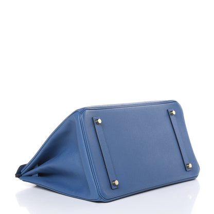 Hermes Epsom Birkin 35 Bleu Agate 5 of 34